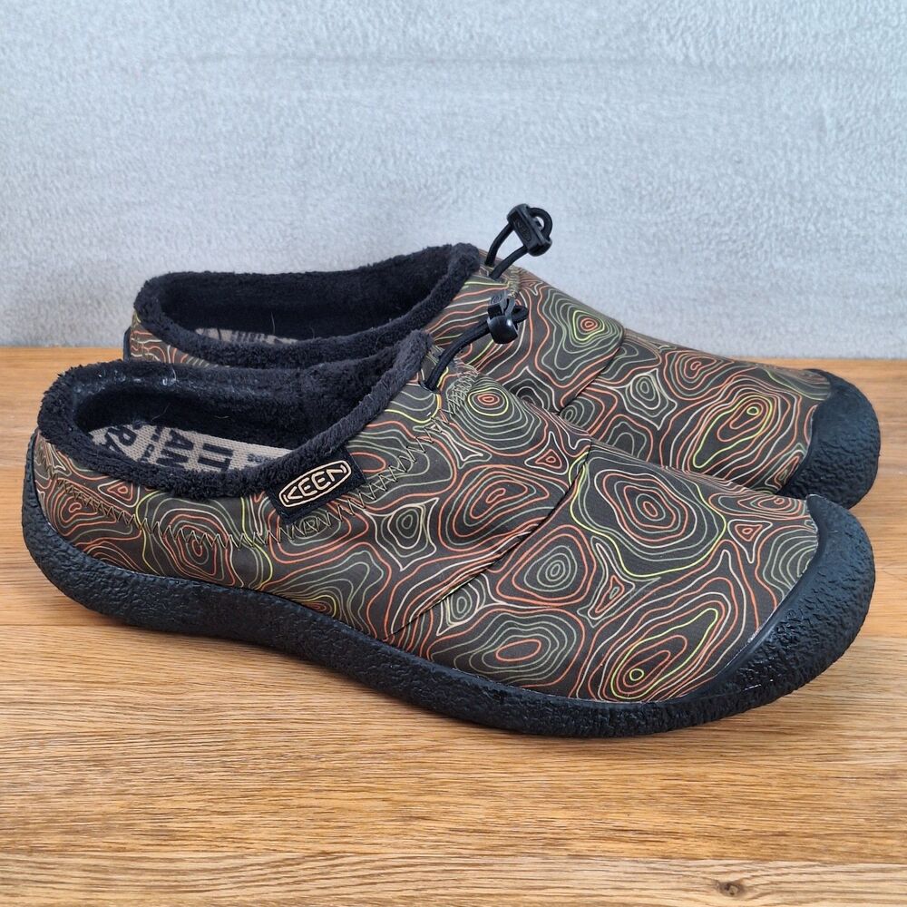 Keen Men's 9.5 Howser III Slip On Slide Charcoal Green Topo Clog  Comfort Shoe